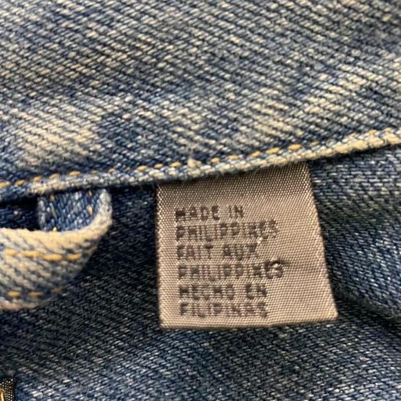 Liz Wear Blue Denim Vintage Vest Women's Size Medium Button Down  with P… - Picture 8 of 10